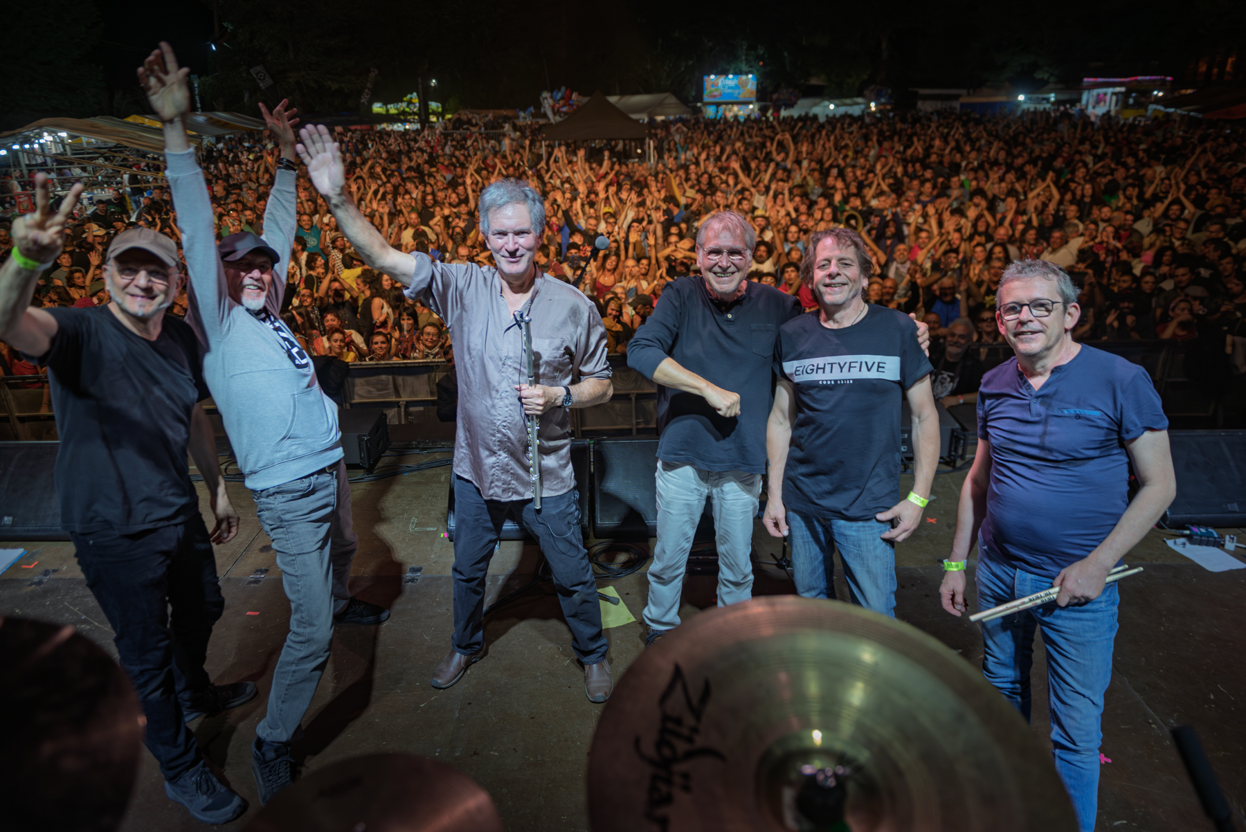 Selfie del grupo al final del concierto